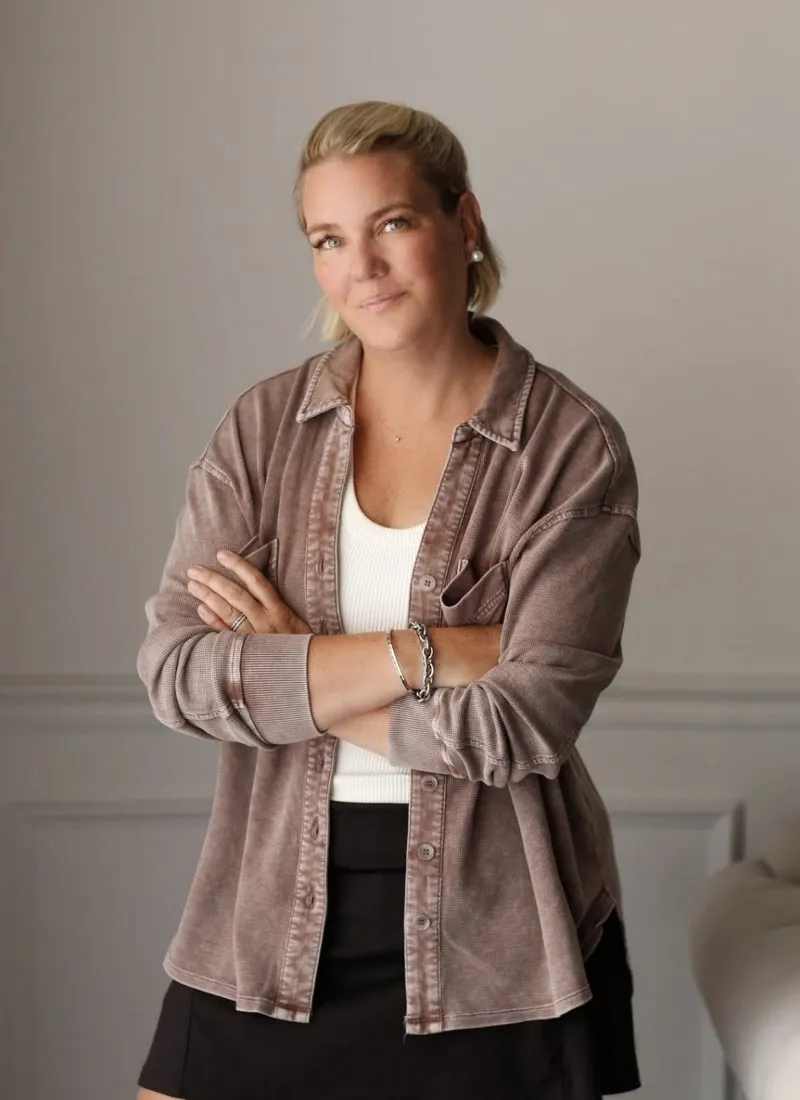 Rebecca Foret, author, studio portrait